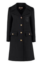Load image into Gallery viewer, Metal buttons wool coat
