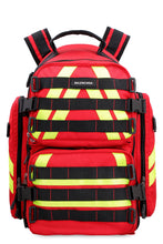 Load image into Gallery viewer, Fire logo detail nylon backpack
