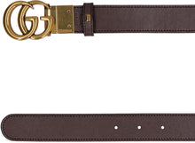 Load image into Gallery viewer, Leather and GG supreme fabric reversible belt

