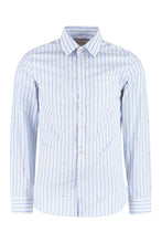 Load image into Gallery viewer, Embroidered striped cotton shirt

