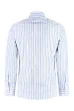 Load image into Gallery viewer, Embroidered striped cotton shirt
