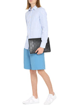 Load image into Gallery viewer, Embroidered striped cotton shirt

