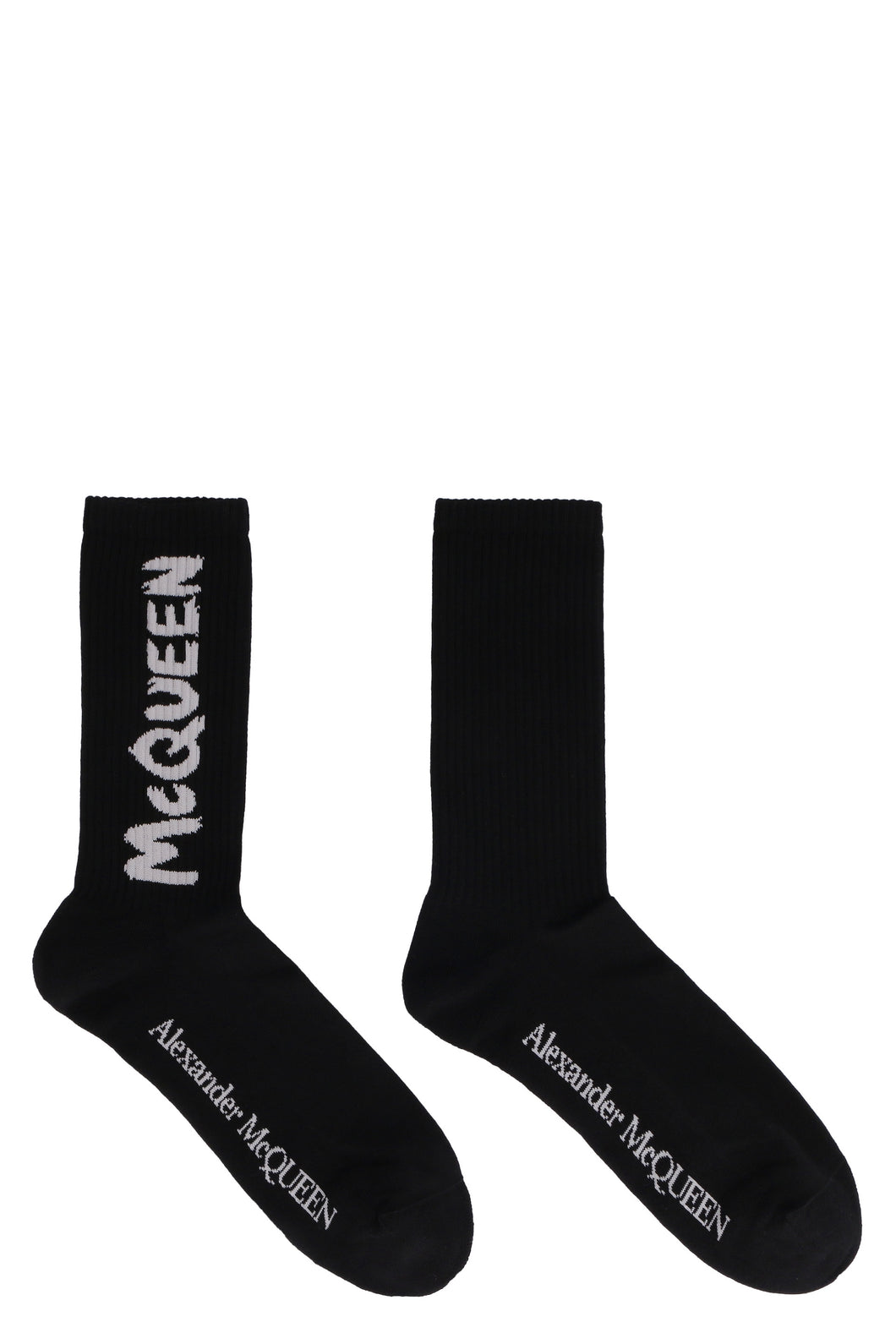 Logo cotton blend socks