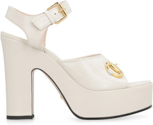 Load image into Gallery viewer, Leather platform sandals
