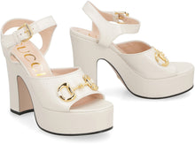 Load image into Gallery viewer, Leather platform sandals
