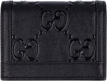 Load image into Gallery viewer, Logo detail leather card holder
