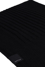 Load image into Gallery viewer, Knitted wool scarf - Black Label
