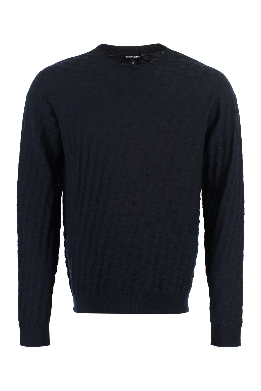 Virgin wool crew-neck sweater