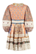 Load image into Gallery viewer, Devi Spliced Billow linen mini dress
