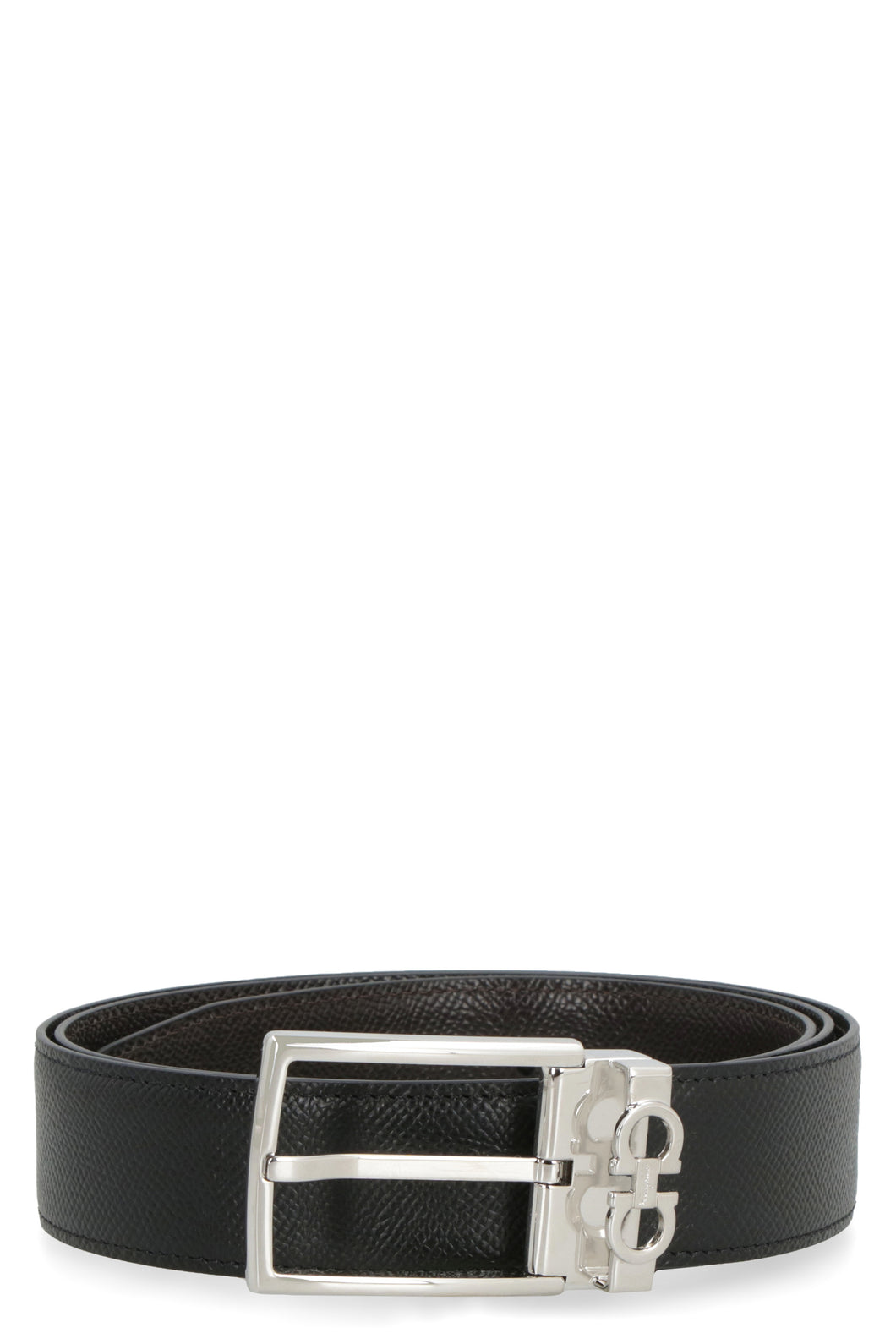 Reversible leather belt