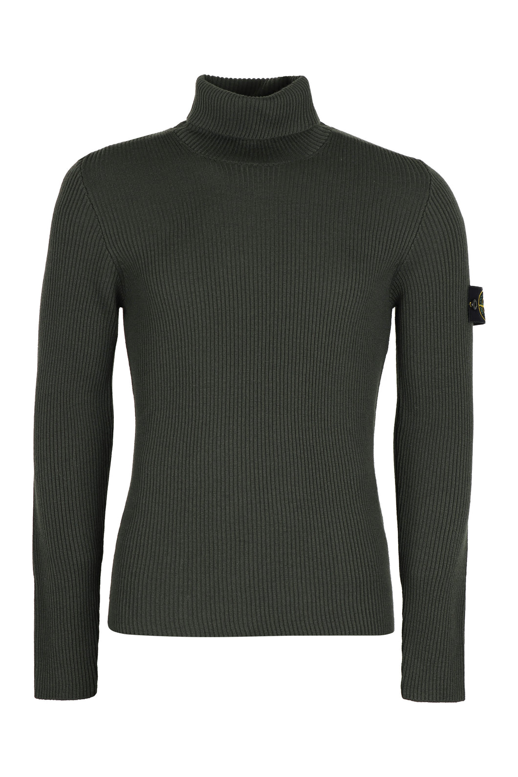 Ribbed turtleneck sweater