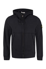 Load image into Gallery viewer, Hooded techno fabric raincoat
