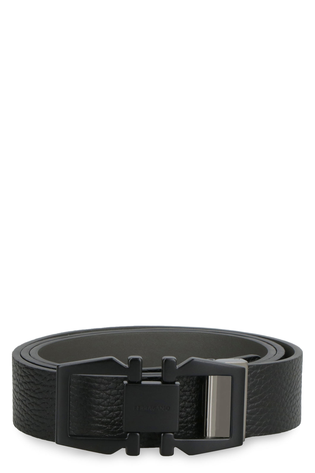 Reversible leather belt