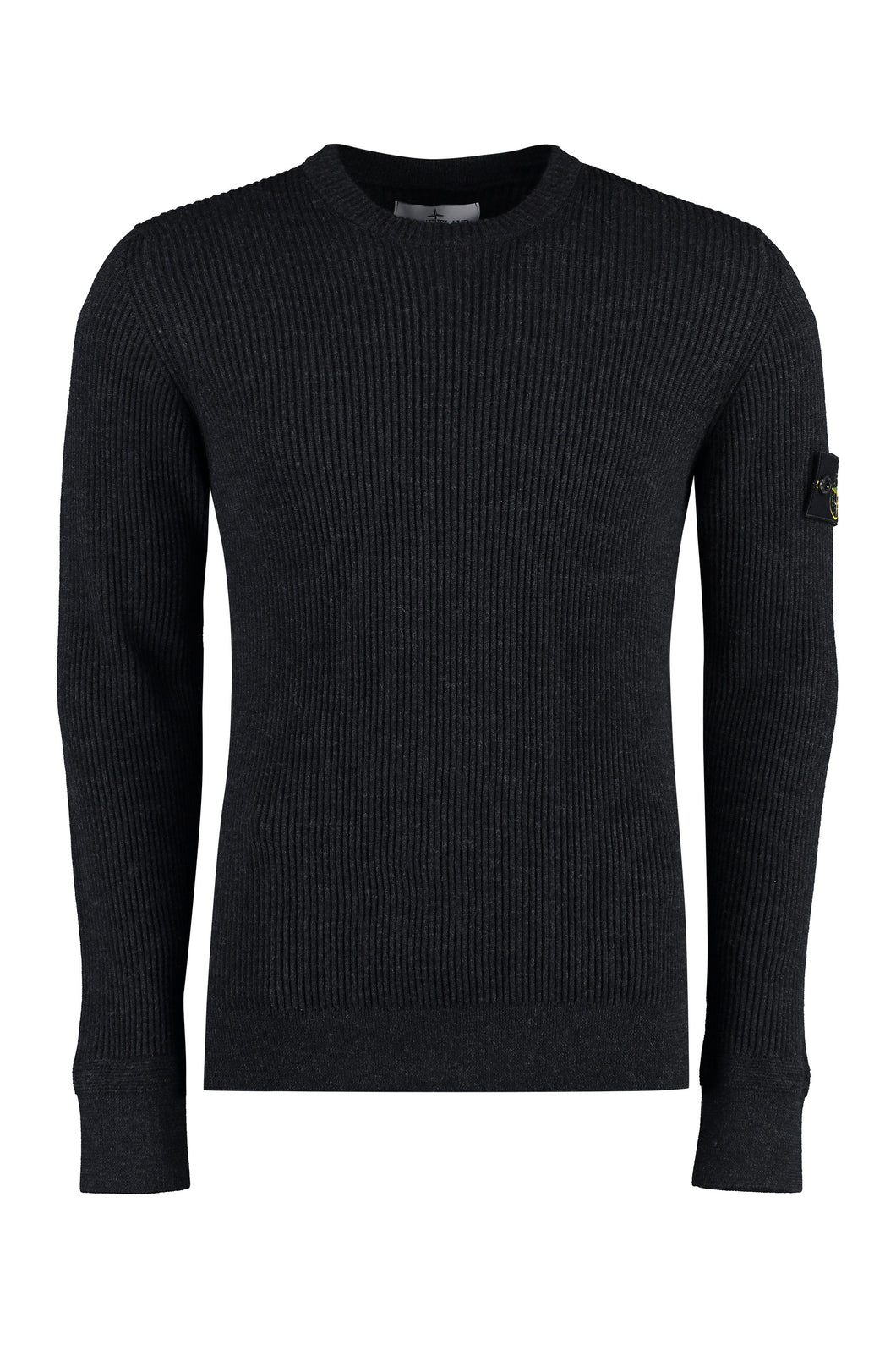 Virgin wool crew-neck sweater
