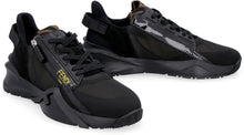 Load image into Gallery viewer, Flow leather and fabric low-top sneakers
