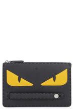 Load image into Gallery viewer, Bag Bugs detail leather pouch
