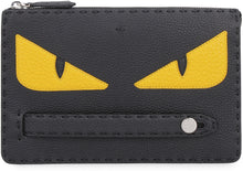 Load image into Gallery viewer, Bag Bugs detail leather pouch
