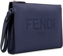 Load image into Gallery viewer, Matte leather flat pouch
