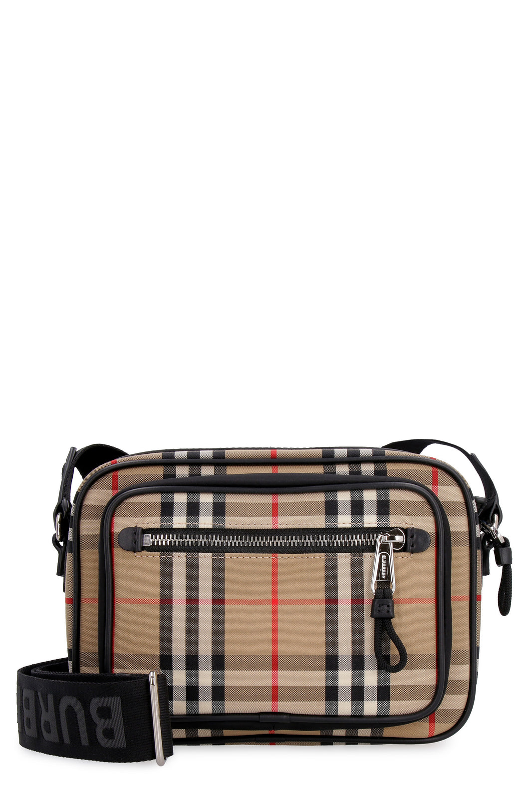 Messenger bag with check motif