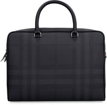 Load image into Gallery viewer, London check motif briefcase
