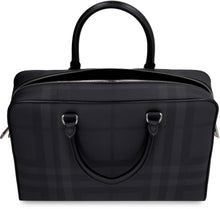 Load image into Gallery viewer, London check motif briefcase
