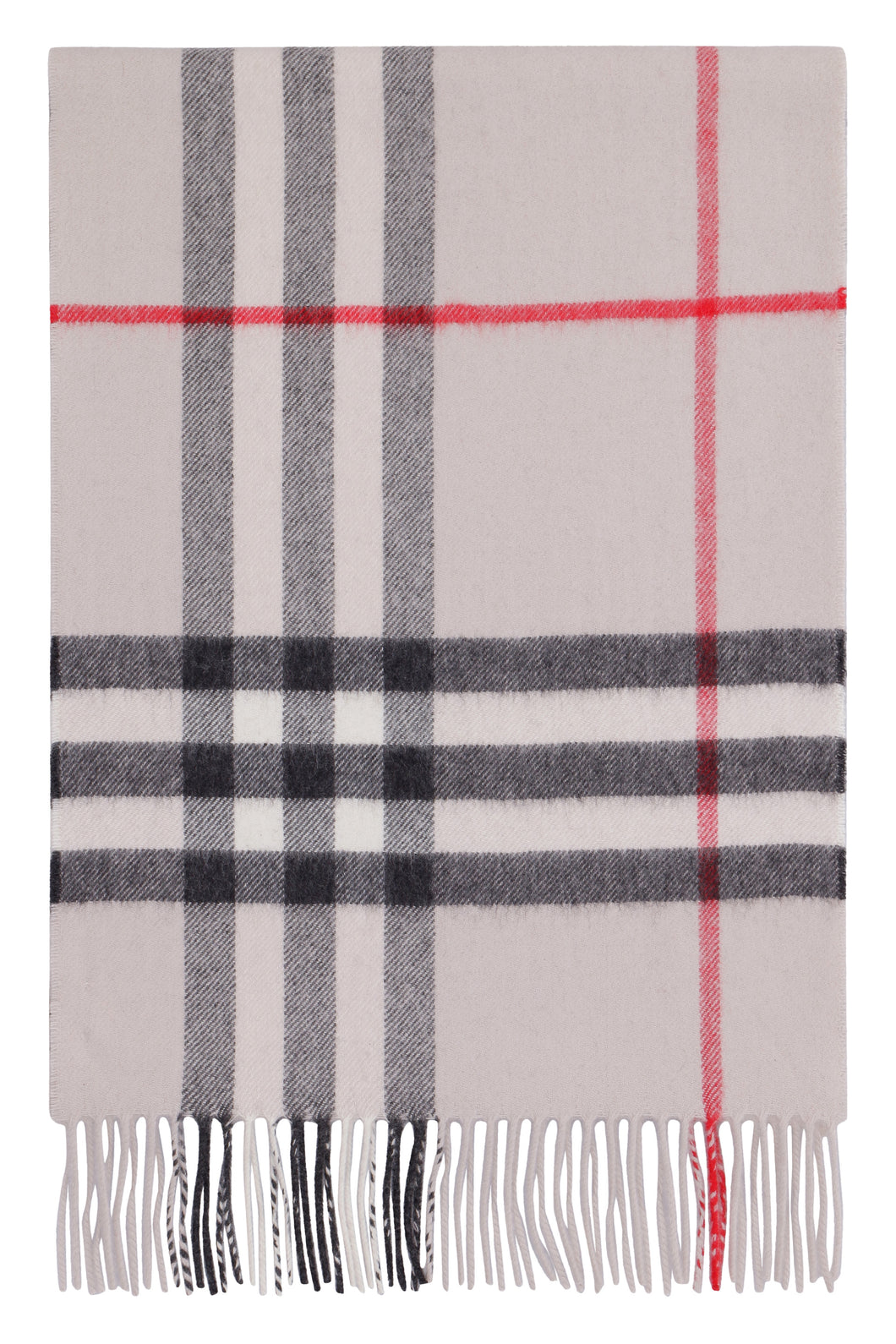 Checked cashmere scarf