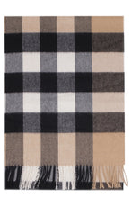 Load image into Gallery viewer, Check motif cachemire scarf
