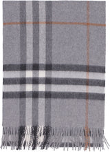 Load image into Gallery viewer, Check motif cashmere scarf
