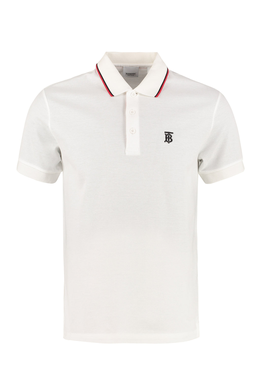 Short-sleeved cotton polo shirt