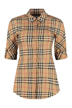 Load image into Gallery viewer, Check print cotton shirt
