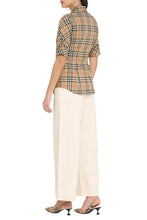 Load image into Gallery viewer, Check print cotton shirt
