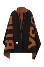 Load image into Gallery viewer, Hooded wool cape coat
