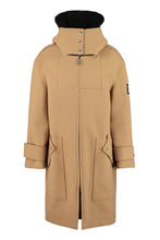 Load image into Gallery viewer, Hooded wool coat
