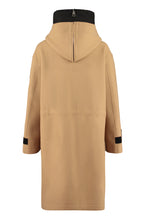 Load image into Gallery viewer, Hooded wool coat
