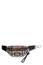 Load image into Gallery viewer, Fabric and leather key ring
