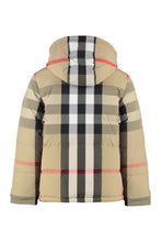 Load image into Gallery viewer, Reversible hooded down jacket
