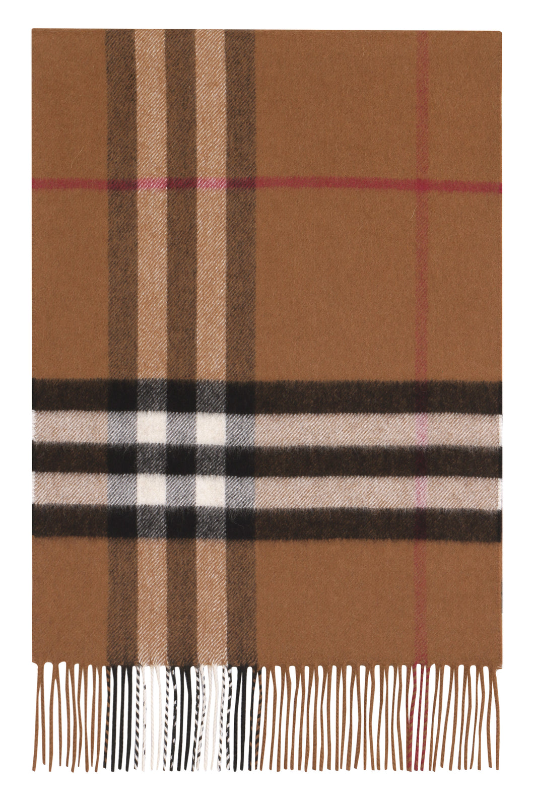 Checked cashmere scarf