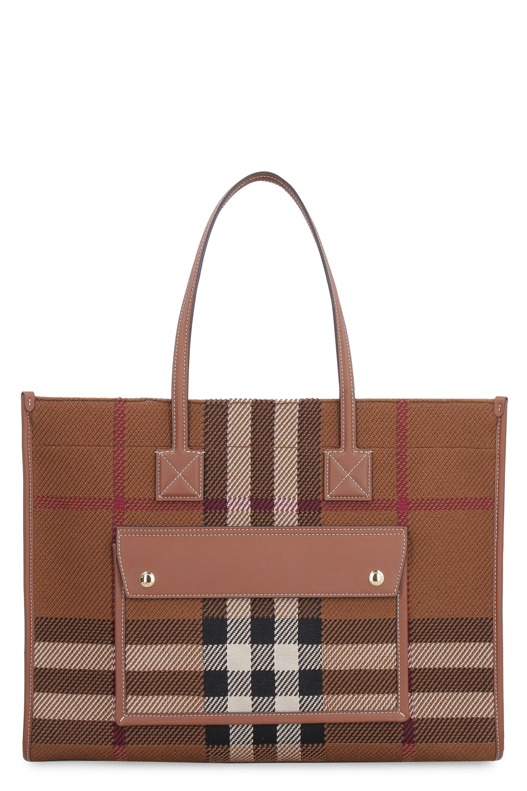 Freya checked tote bag