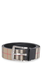 Load image into Gallery viewer, Check motif belt with buckle
