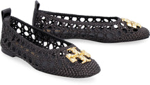 Load image into Gallery viewer, Eleanor leather ballet flats with logo
