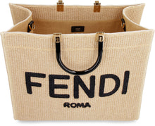 Load image into Gallery viewer, Sunshine woven straw tote
