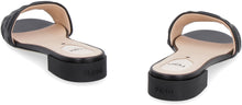 Load image into Gallery viewer, Leather slides with logo
