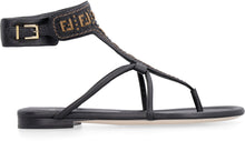 Load image into Gallery viewer, Leather flat sandals
