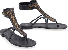 Load image into Gallery viewer, Leather flat sandals
