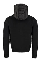 Load image into Gallery viewer, Down jacket with knitted inserts
