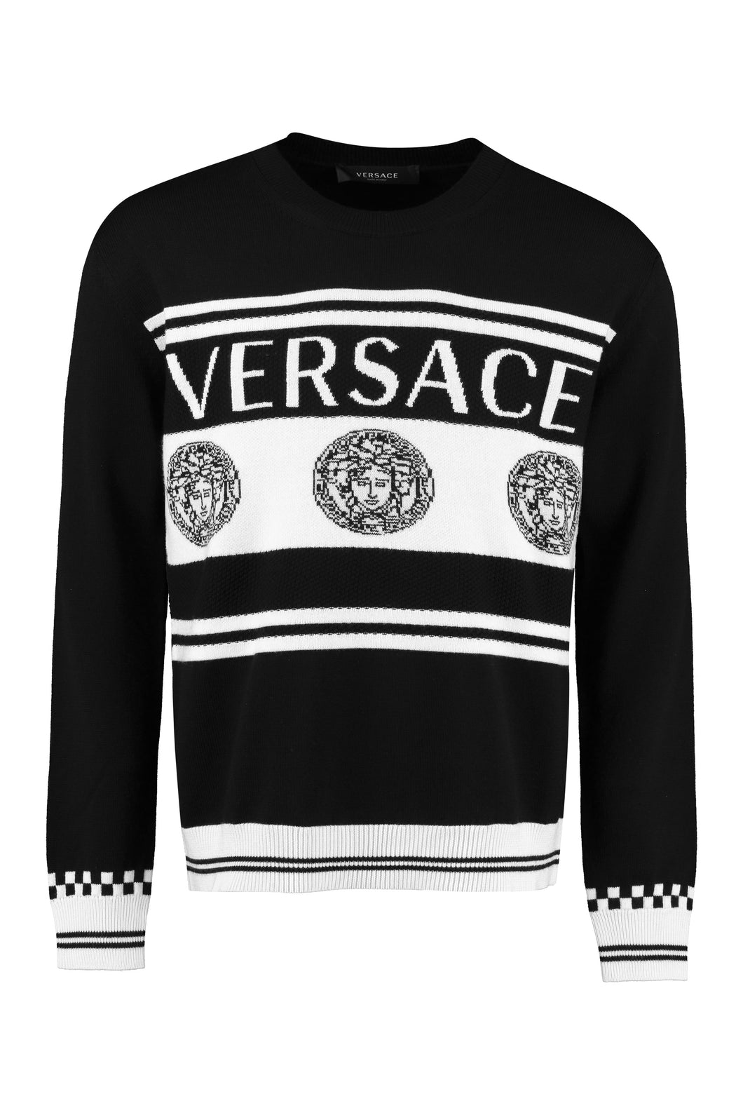 Intarsia wool sweater
