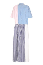 Load image into Gallery viewer, Striped cotton shirtdress
