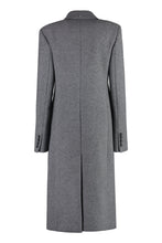 Load image into Gallery viewer, Adua Double-breasted wool and cashmere coat
