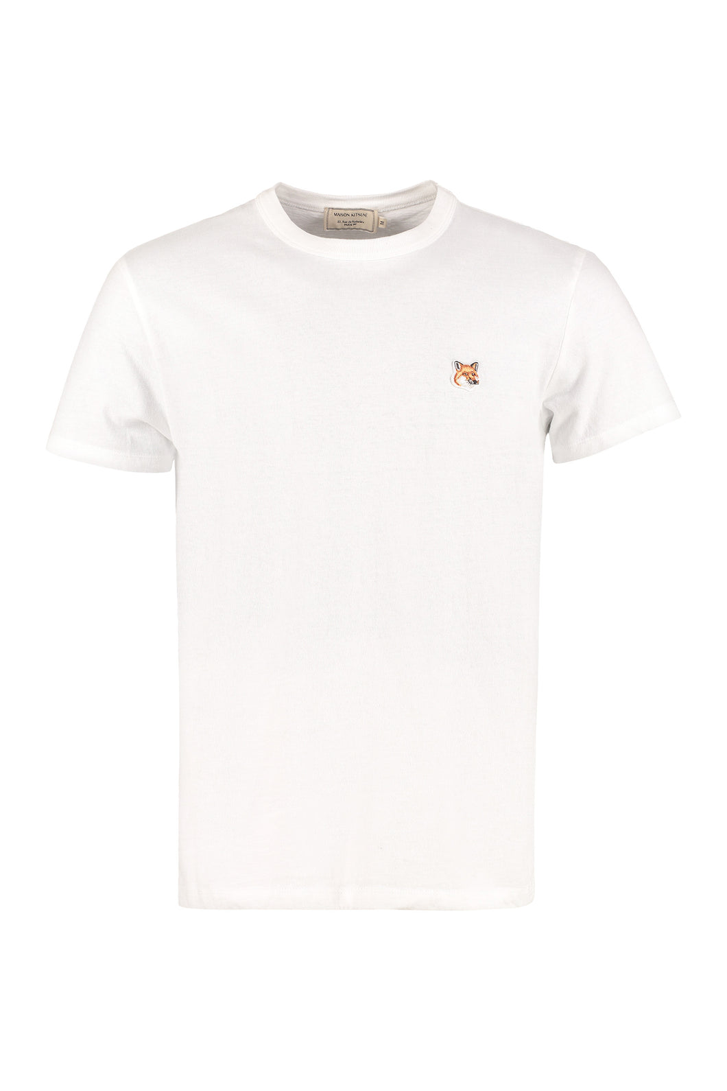 Patch detail cotton t-shirt