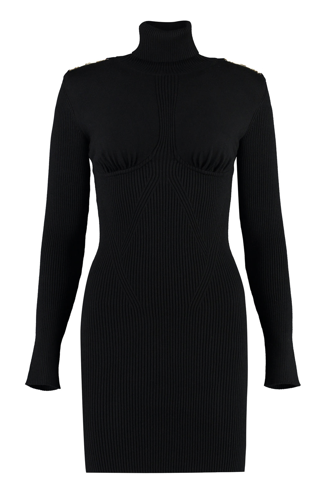 Knitted turtleneck dress
